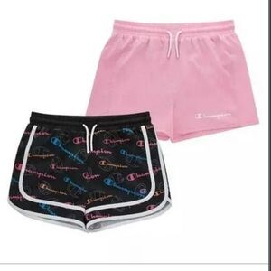 Champion Girl's Adjustable Waist 2-Pack 2.5" Inseam Active Shorts